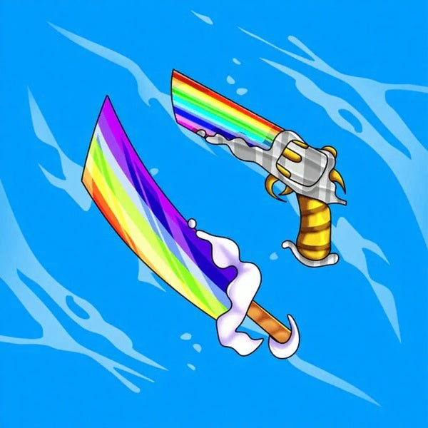 Rainbow Set (Rainbow Knife + Rainbow Gun)